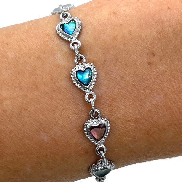 Jenna Jameson Jewelry - Heart Shapes Colored Bracelet